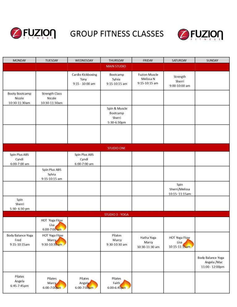Group Classes - Fuzion Fitness Cambridge